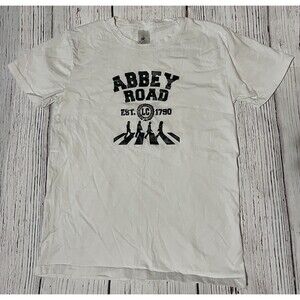 The Beatles Abbey Road BC Collection T Shirt Size Large L White Graphic Rare HTF